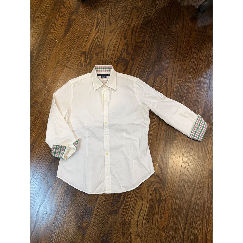 Ralph Lauren Sport, White Long Sleeved Shirt, Women's Size 8, GUC